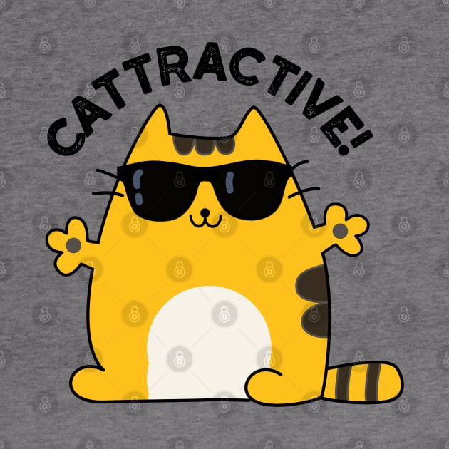 Cattractive Cute Attractive Cat Pun by punnybone